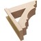Ekena Millwork 8-in W x 26-in D x 26-in H Balboa Trad Rough Cedar Woodgrain TimberThane Outlooker, Primed Tan OUTUR080X26X26BOA04RCPR - alternate 6